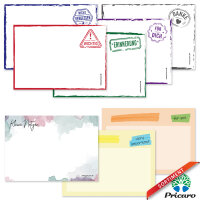 PRICARO Notizblock "Mosaik", magnetisch, A7, 10 Stück