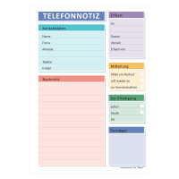 PRICARO Telefonnotizblock, A5, Memo, 10 Stück