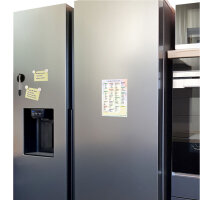 PRICARO Einkaufsliste "System", Checkliste, magnetisch, A5, 50 Blatt, 3 Stück
