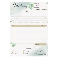 PRICARO Bestellannahmeblock "Eukalyptus", A5