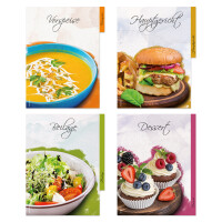 PRICARO Rezeptordner Komplett-Set "French Salad", A4, 8 teilig