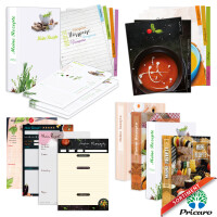 PRICARO Rezeptordner Komplett-Set "French Salad", A4, 8 teilig