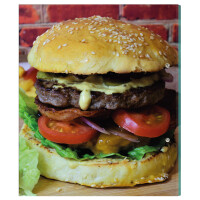 PRICARO Rezeptordner Komplett-Set "American Burger", A4, 8 teilig