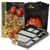 PRICARO Rezeptordner Komplett-Set "Pizza Toscana", A4, 8 teilig