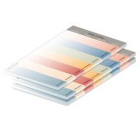 PRICARO Wochenplaner "Colours", magnetisch, A5, 50 Blatt, 3 Stück