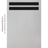 PRICARO Einkaufsliste "Typo", magnetisch, türkis, A6, 50 Blatt, 5 Stück x