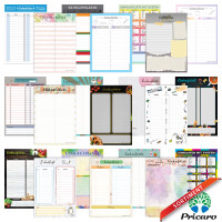 PRICARO Einkaufsliste "Speed", magnetisch, beere, A5, 50 Blatt, 3 Stück