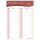 PRICARO Einkaufsliste "Speed", magnetisch, beere, A5, 50 Blatt, 3 Stück