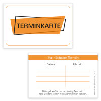 PRICARO Terminkarte "Basic-orange", 200 Stück
