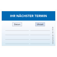 PRICARO Terminkarte "Zahnarzt", 200 Stück