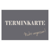 PRICARO Terminkarte "Gray", 200 Stück
