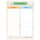PRICARO Einkaufsliste "Pastel", magnetisch, A6, 50 Blatt, 5 Stück