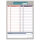 PRICARO Einkaufsliste "Register", magnetisch, A5, 50 Blatt, 3 Stück