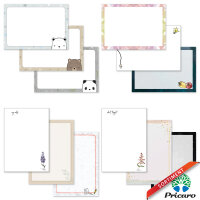 PRICARO Notizblock "Aquarell", magnetisch, A7, 10 Stück