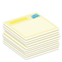 PRICARO Notizblock "Textmarker" gelb,...