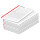 PRICARO Telefonnotizblock, A5 gelocht, rot, 10 Stück