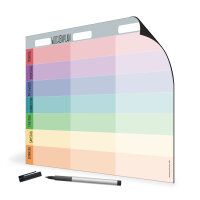 PRICARO Magnet-Wochenplaner "Rainbow"