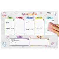 PRICARO Magnet-Wochenplaner für Kinder "Lettering"