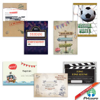 PRICARO Einladungskarten Kindergeburtstag, A6 "Pool Party", 10 Stück