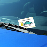 PRICARO Scheisse geparkt Flyer "Elektroauto-Ladestation", A6, 50 Stück