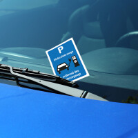 PRICARO Scheisse geparkt Flyer "Elektroauto-Schild", A6, 50 Stück