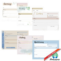 PRICARO Quittungsblock "GoldenDots", A6,  5...