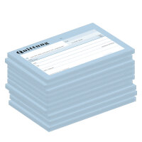 PRICARO Quittungsblock "Color Match" blau, A6,...