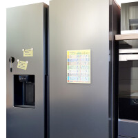 PRICARO Putzplan Hochformat magnetisch, A4, 25 Blatt, 3...