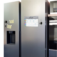 PRICARO Putzplan "Struktur", magnetisch, grau, A4, 25 Blatt, 3 Stück