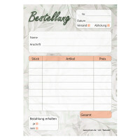 PRICARO Bestellannahmeblock "Naturals", A6