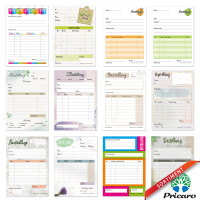 PRICARO Bestellannahmeblock "Bouquet", A6